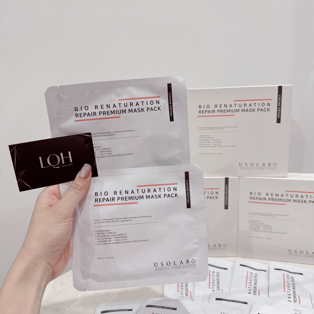 [Mẫu mới giới hạn] - Mặt nạ Usolab Bio Renaturation Repair Premium Mask pack cấp ẩm, phục hồi căng bóng | Shopee Việt Nam