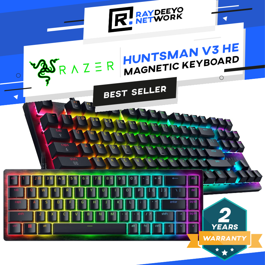 Razer Huntsman V3 HE Magnetic 8KHz TKL/ Mini 65% Gaming Keyboard Hall Effect Switches | Shopee Malaysia