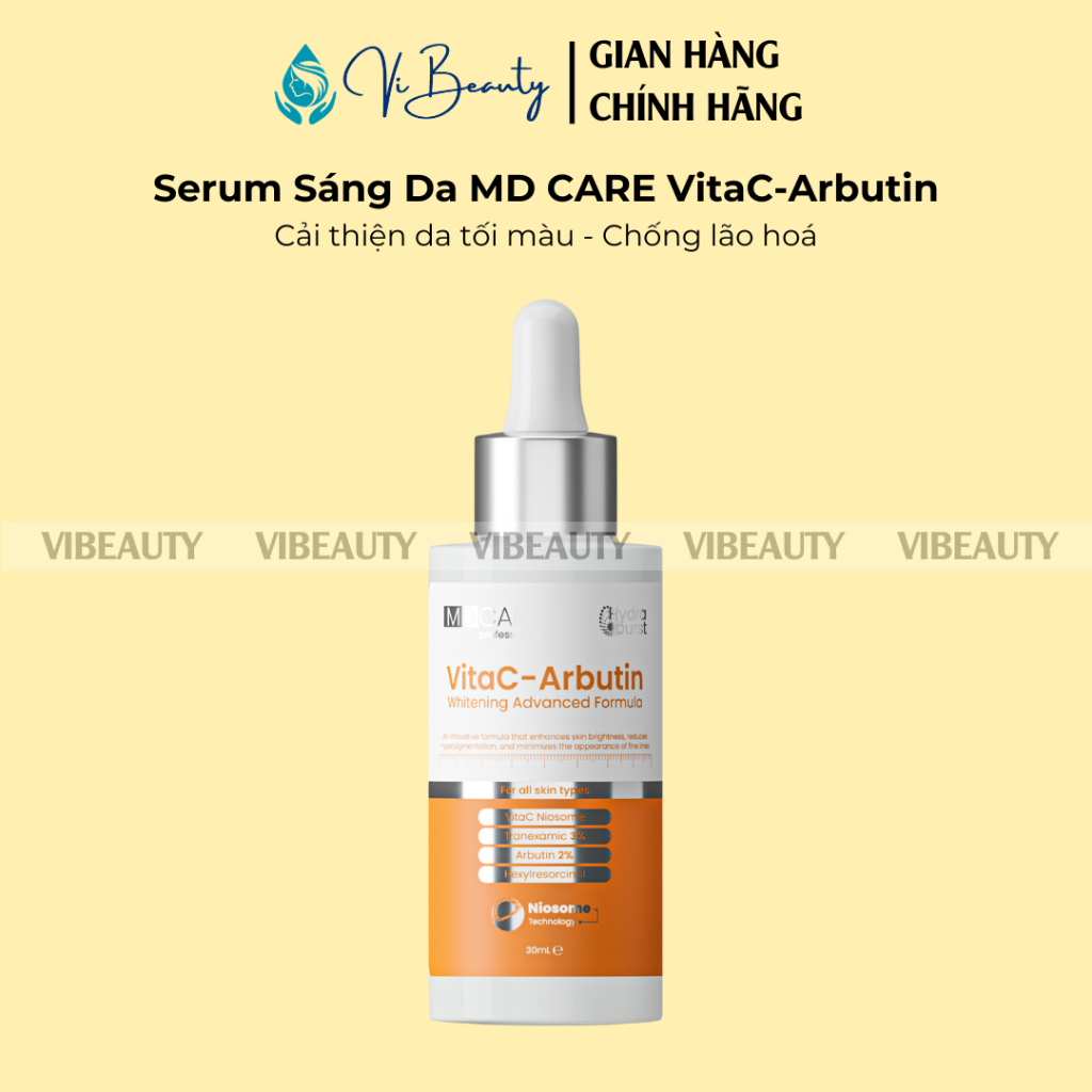 Serum Sáng Da, Chống Lão Hóa MD CARE VitaC-Arbutin Serum – Whitening Advanced Formula 30ml | Shopee Việt Nam