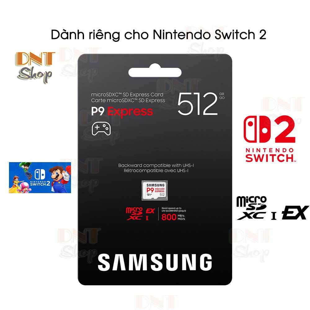 Thẻ nhớ Samsung P9 micro SD Express Card 512GB | 256GB cho Nintendo Switch 2 - BH 3 Năm | Shopee Việt Nam