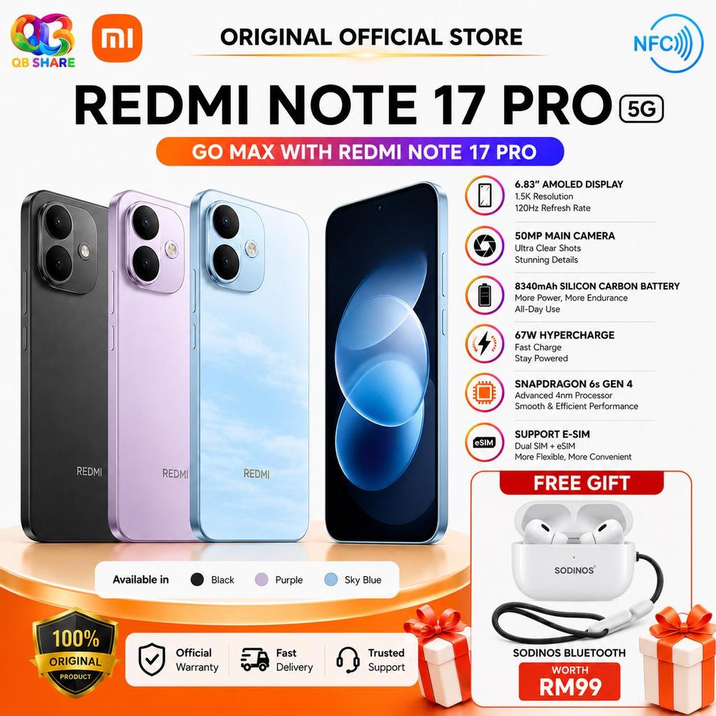 NEW l XIAMI REDMI NOTE 17 PRO 5G l XIAOMI MALAYSIA