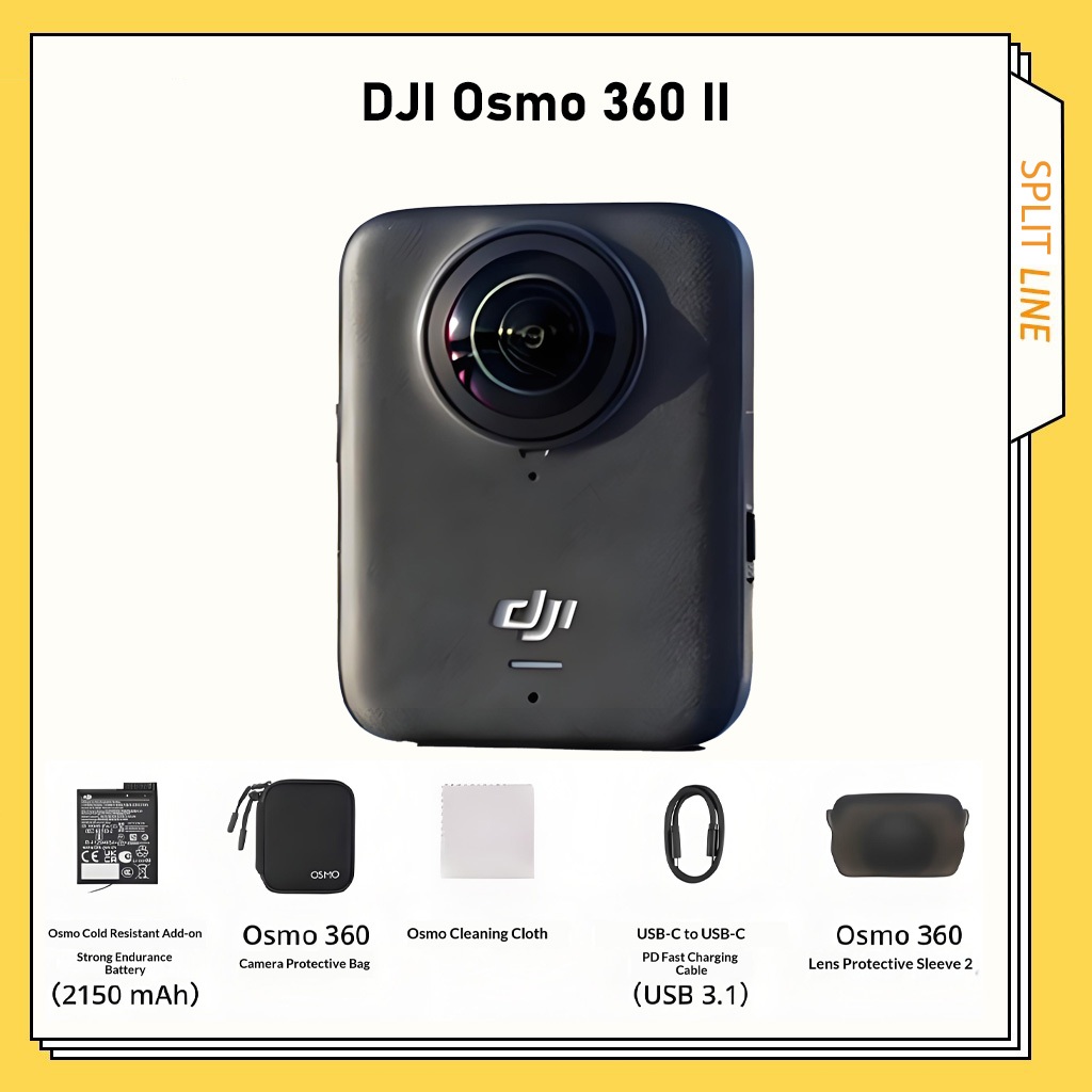 【New】DJI Osmo 360 II | 8K 360° Action Camera | 1‑inch 360° Imaging | Osmo All‑Scenario Ecosystem | Shopee Malaysia
