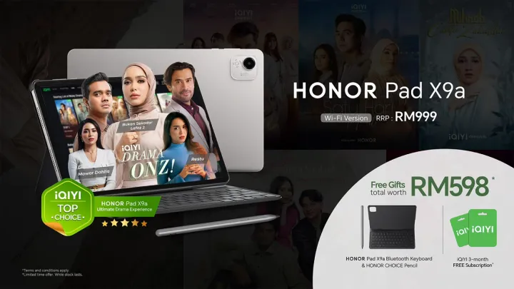 Honor Pad X9a LTE Tablet | 8GB+128GB / 8GB+256GB | Original Honor Malaysia | Lazada Malaysia