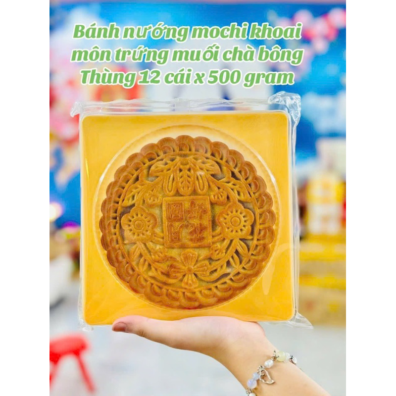 Bánh Nướng MoChi Khoai Môn trứng muối chà bông 500g | Shopee Việt Nam