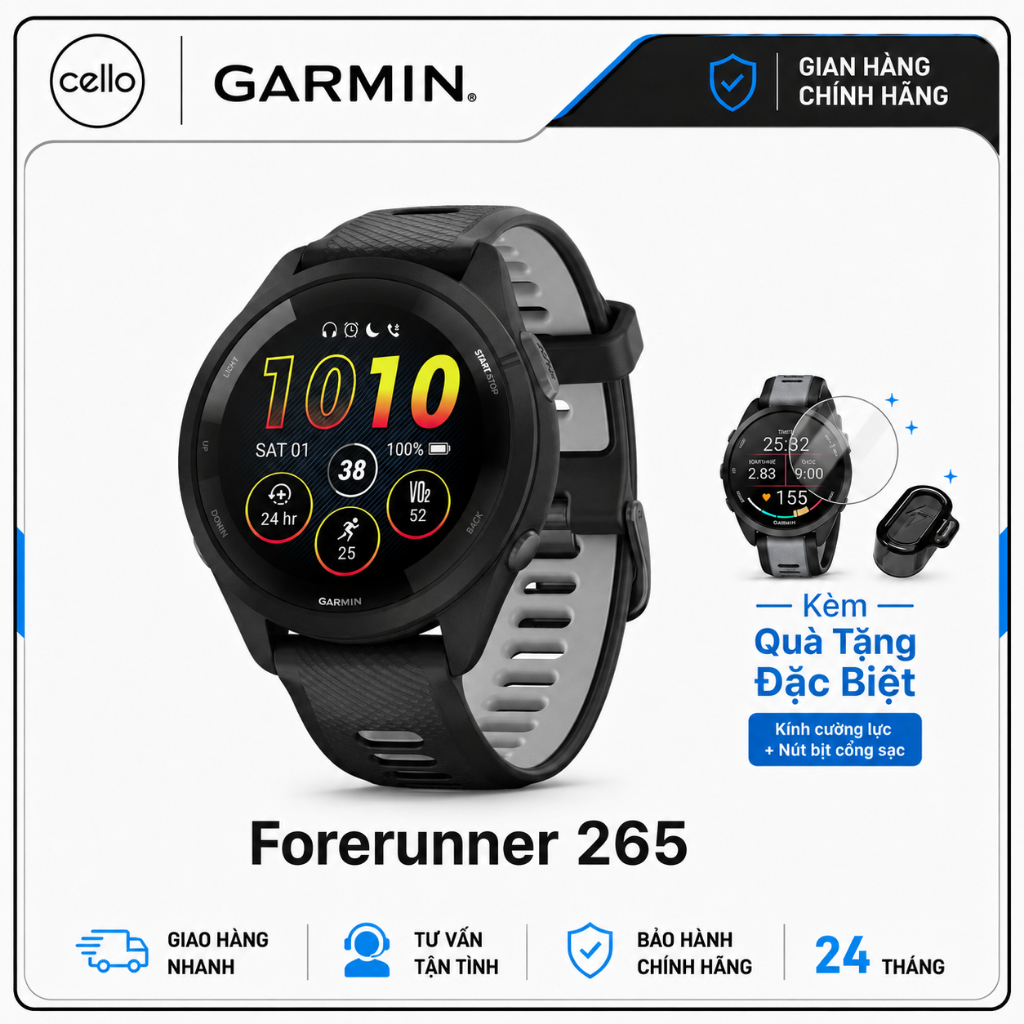 Đồng Hồ Garmin Forerunner 265 - Forerunner 265S - Chính Hãng Garmin Việt Nam - Bảo Hành 24 Tháng - Hàng Newseal | Shopee Việt Nam