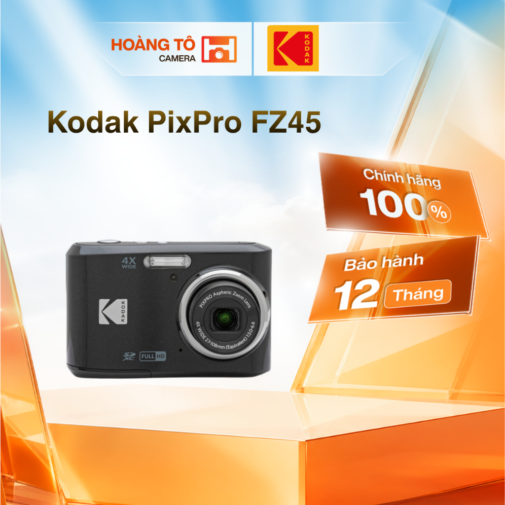 Máy ảnh Kodak Pixpro FZ45 Black | Mới chính hãng | Shopee Việt Nam
