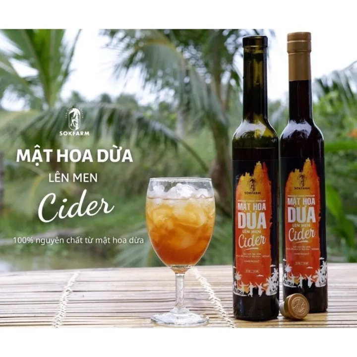 Mật Hoa Dừa Lên Men Cider Sokfarm 375ml Hữu Cơ Organic - Giàu Chất Điện Giải, Hỗ Trợ Tiêu Hoá | Lazada Việt Nam
