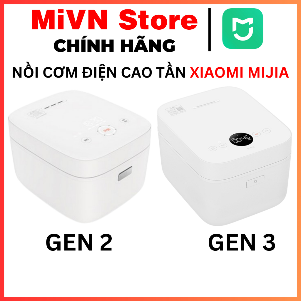 Nồi Cơm Điện Thông Minh IH MI MIJIA rice cooker CAO TẦN ÁP SUẤT Gen 2 / Gen 3 3L / 4L | Shopee Việt Nam