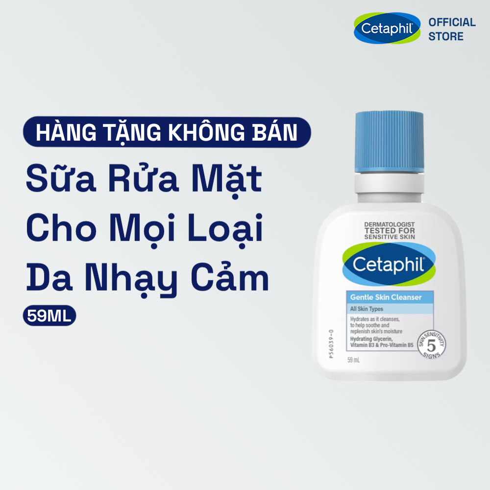 [GIFT] Sữa rửa mặt dịu lành cho da nhạy cảm Cetaphil Gentle Skin Cleanser 59ml