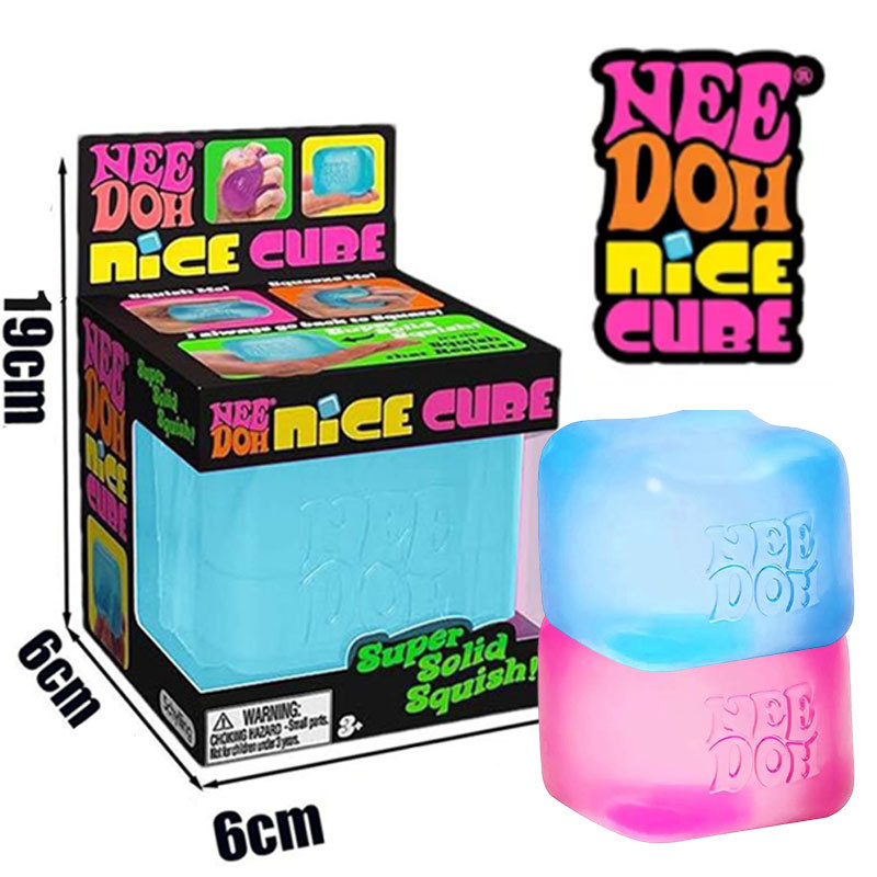 NeeDoh Nice Cube Đồ chơi bóp giác quan Giảm căng thẳng Đồ chơi Fidget Bóp mềm Bóng co giãn Thư giãn giác quan | Shopee Việt Nam