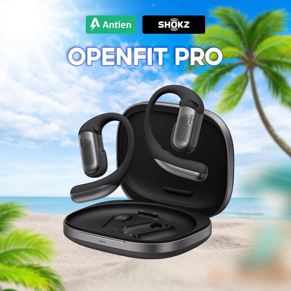 Tai nghe SHOKZ OpenFit Pro T010 | Tai nghe bluetooh thể thao dạng Open-Ear, Chống nước IP55 | Shopee Việt Nam