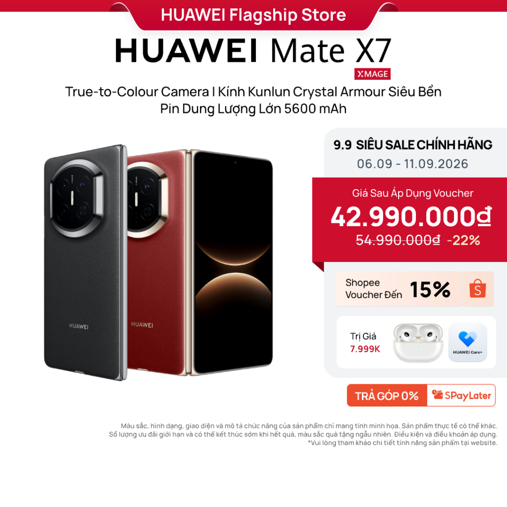 Điện Thoại HUAWEI Mate X7 | True-to-Colour Camera | Kính Kunlun Crystal Armour Siêu Bền | Pin Dung Lượng Lớn 5600 mAh | Shopee Việt Nam