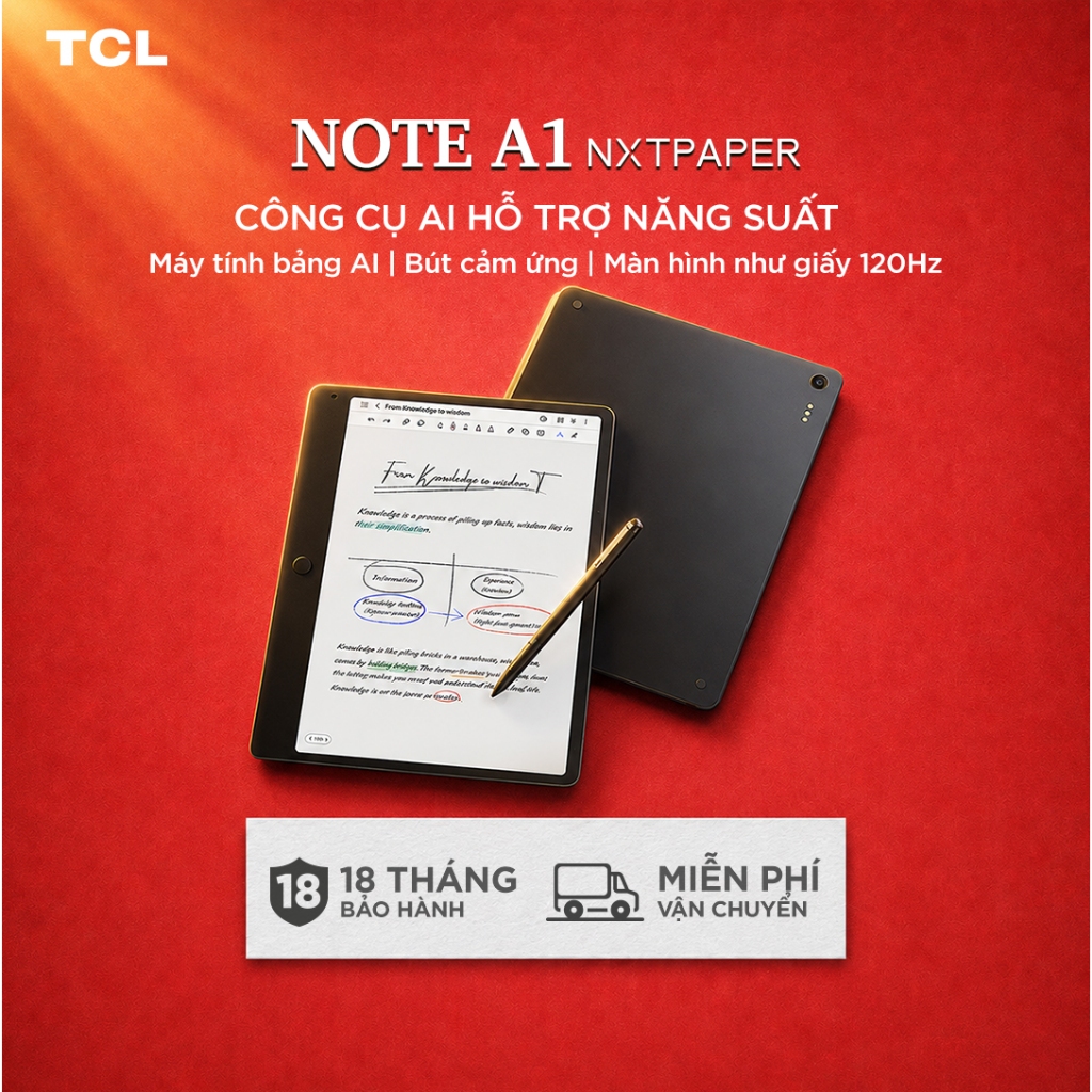 【Tập Trung Sáng Tạo】Máy Tính Bảng AI Dành Cho Sáng Tạo, TCL A1 NXTPAPER, Tặng Kèm Bút Thông Minh Màn Hình NXTPAPER 120Hz | Shopee Việt Nam