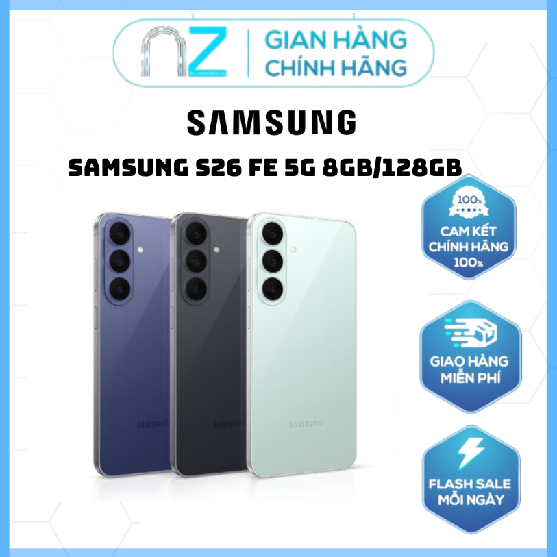 Điện thoại Samsung Galaxy S26 FE - 8GB/128GB - Chính Hãng - Nguyên Seal | Shopee Việt Nam