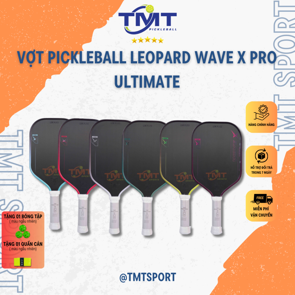 Vợt Pickleball Leopard Wave X Pro Ultimate 14m 16mm Siêu Tấn Công và Kiểm Soát | Shopee Việt Nam