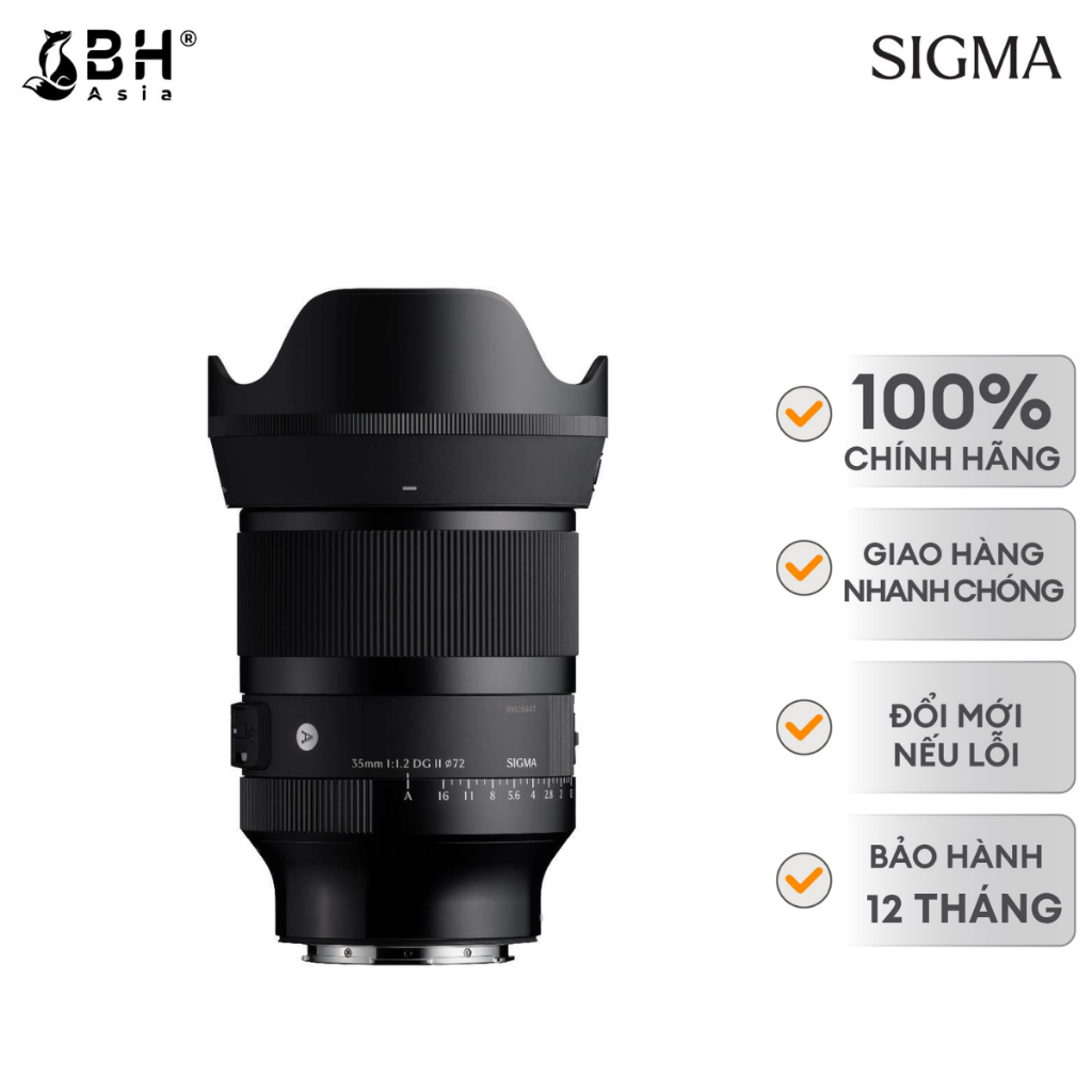 BH Asia - Ống kính Sigma 35mm F1.2 DG II Art | Shopee Việt Nam