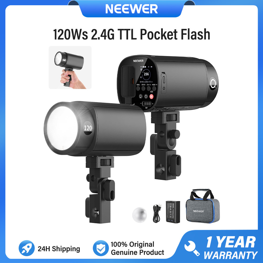 NEEWER Q120 120Ws 2.4G TTL Đèn Flash ngoài trời nhấp nháy với đèn mô hình / 3000mAh | Shopee Việt Nam