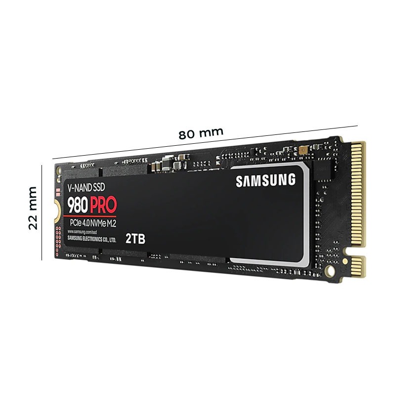SSD Samsung 980 Pro 2TB PCIe Gen 4.0 x4 NVMe V-NAND M.2 2280 MZ-V8P2T0BW | Shopee Việt Nam