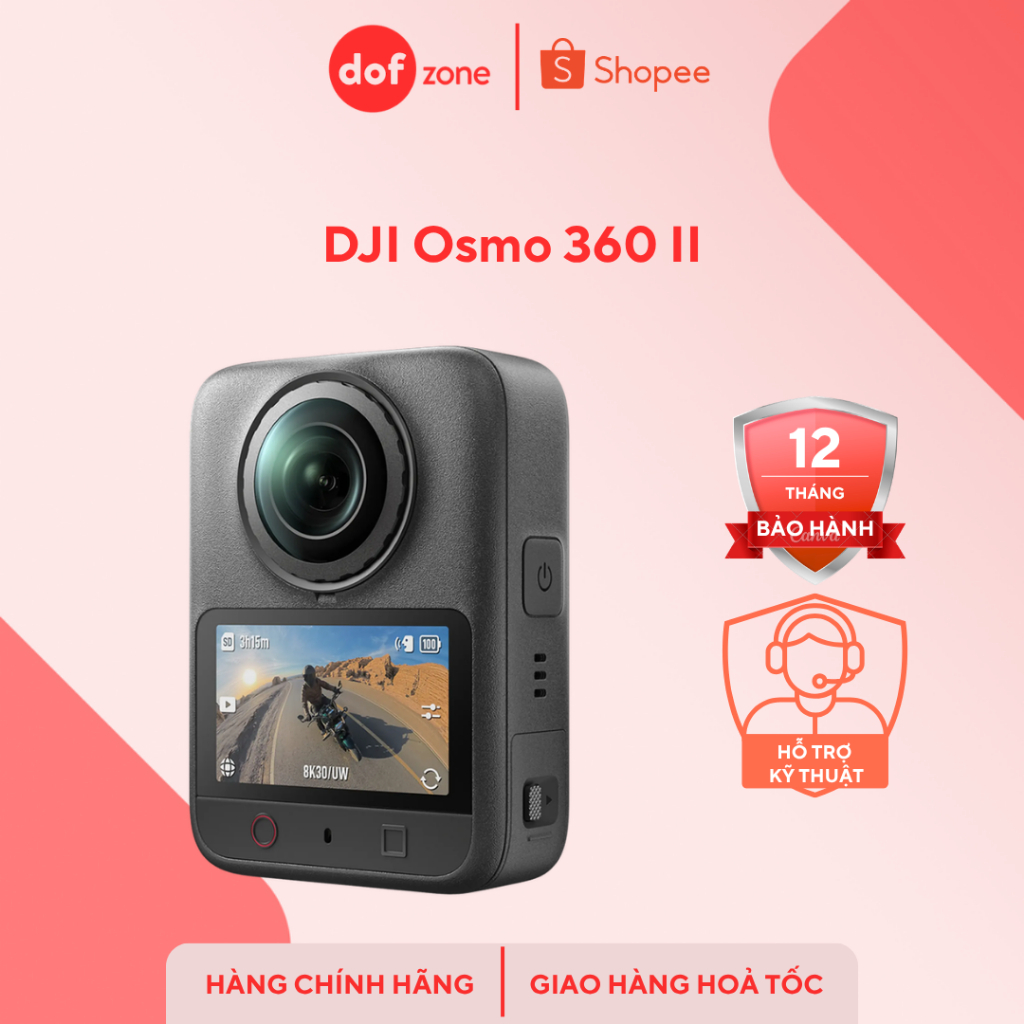 Máy quay hành động 360 độ DJI Osmo 360 II | Hàng Mới Chính Hãng Bảo Hành 12 Tháng | Shopee Việt Nam