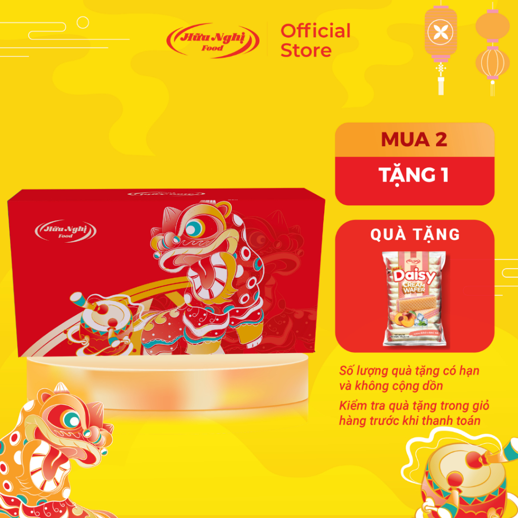 (KÈM TÚI) Bánh Trung Thu Hữu Nghị Truyền Thống (2 bánh nướng 180G) | Shopee Việt Nam