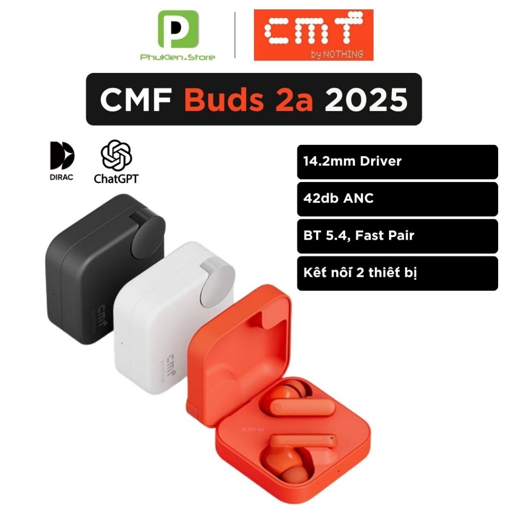 Tai nghe True Wireless CMF by Nothing Buds 2a | FastPair [ vs Earfun Air pro 3 Soundpeats Capsule ] | Shopee Việt Nam