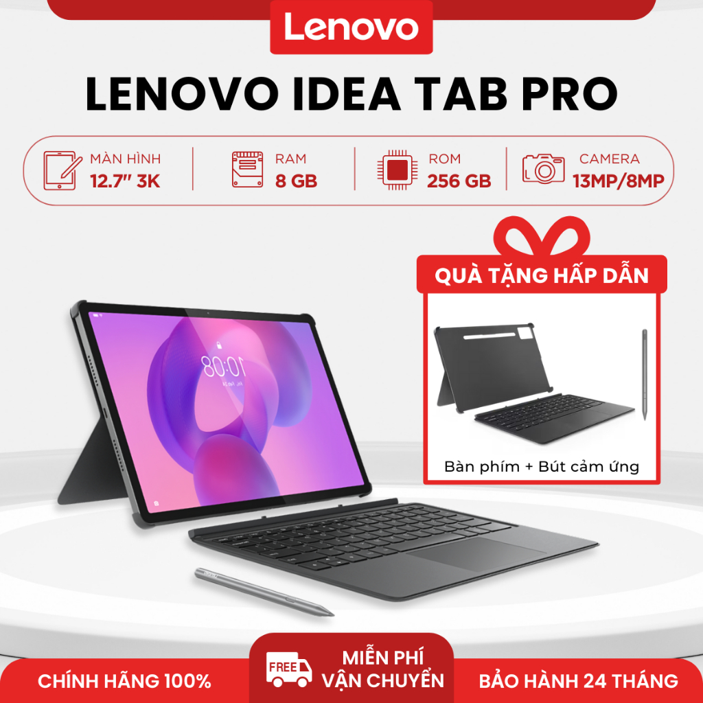 Máy Tính Bảng Lenovo Idea Tab Pro | 8GB | 256GB | 12.7" 3K | Tặng Kèm Bàn Phím + Bút Cảm Ứng | Shopee Việt Nam