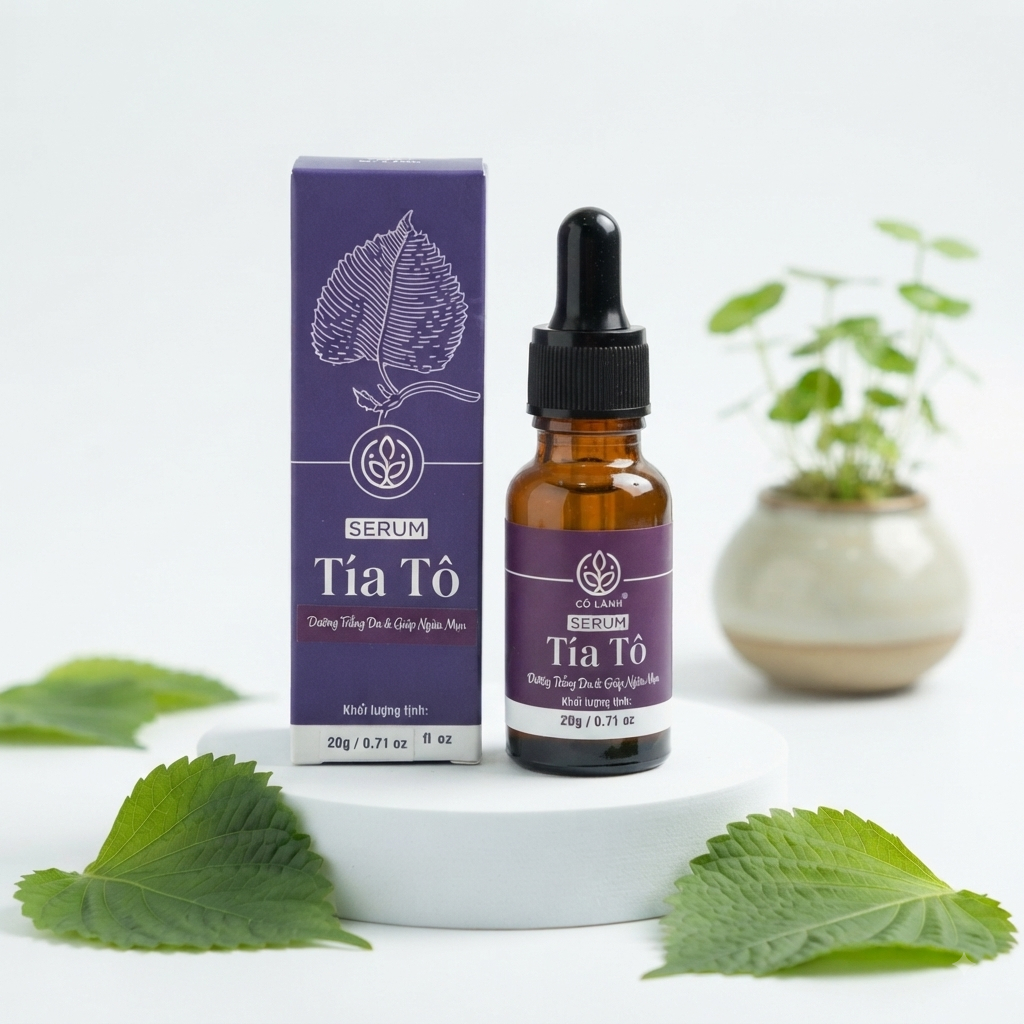 Serum Tía Tô Cỏ Lành - Dưỡng Da Cấp Ẩm, Ngừa Mụn, Mờ Thâm Nám Cỏ Lành 20ml | Shopee Việt Nam