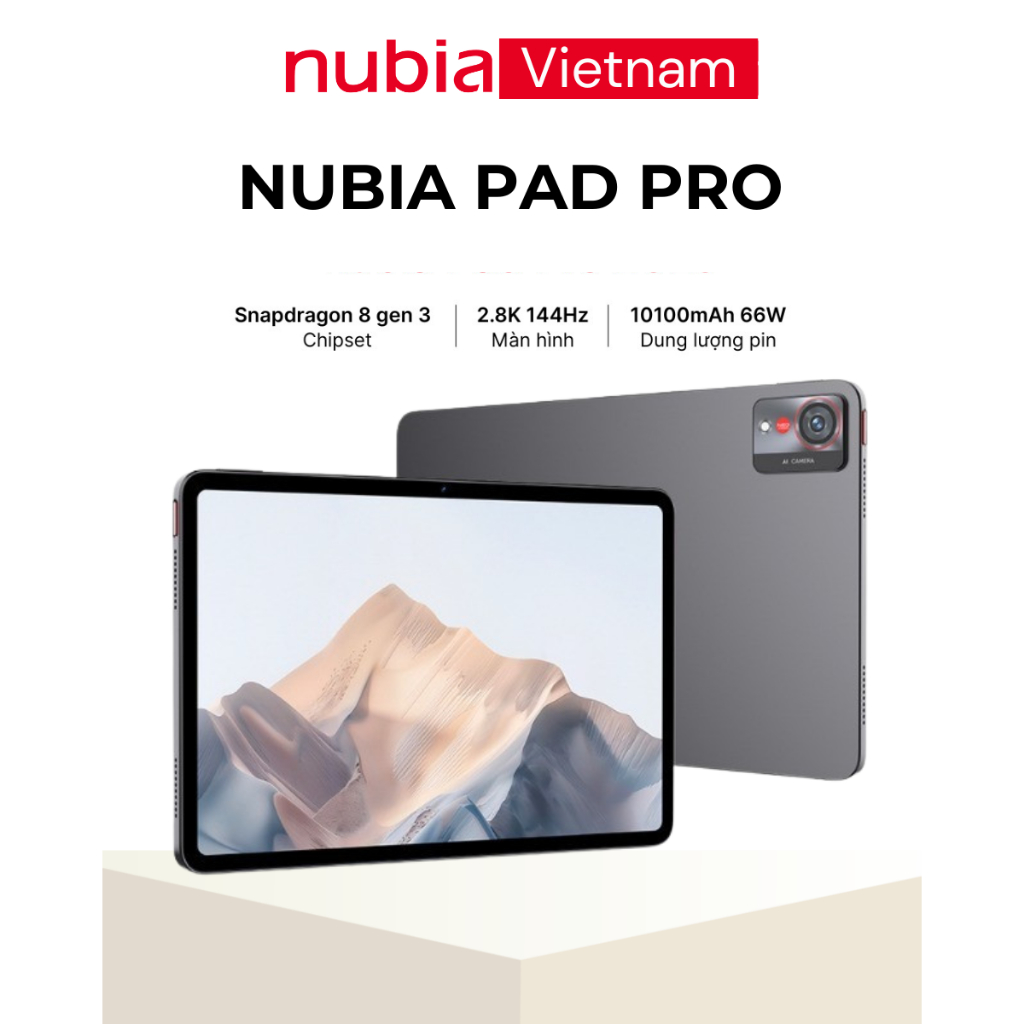 Máy tính bảng Nubia Pad Pro 2025 I Chip Snapdragon 8 gen 3 I Pin 10100mAh 60W I Màn hình 2.8K 144Hz | Shopee Việt Nam