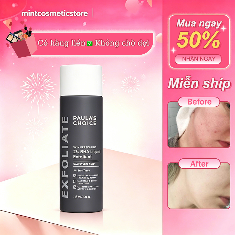 Paula’s Choice 2% BHA Liquid Exfoliant 118ml Salicylic Acid Tẩy Da Chết Giảm Mụn Đầu Đen | Shopee Việt Nam