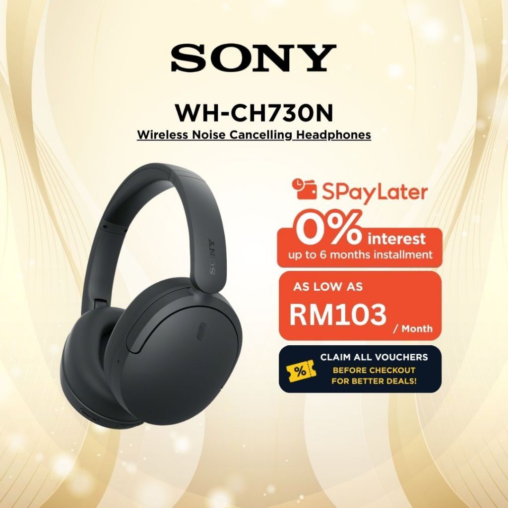 [NEW] SONY WH-CH730N Wireless Noise Cancelling Headphones l CH730N | Shopee Malaysia