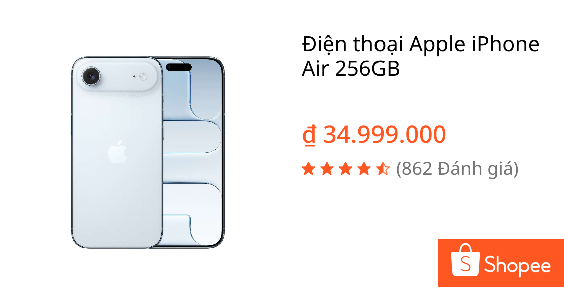 Điện thoại Apple iPhone Air 256GB | Shopee Việt Nam