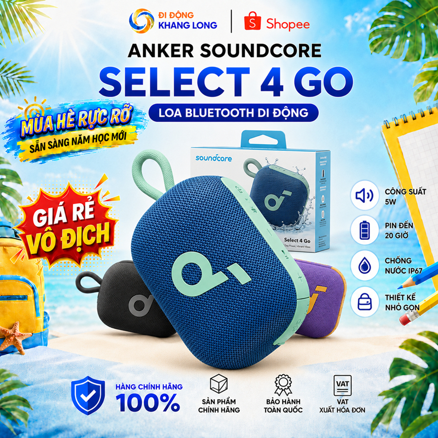 Loa Bluetooth soundcore Select 4 Go - Hàng Chính Hãng. | Shopee Việt Nam