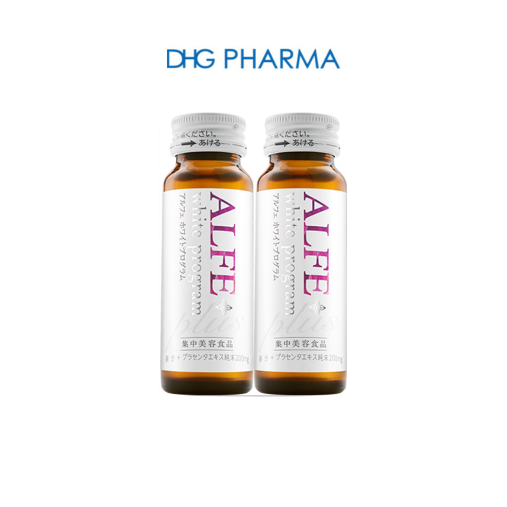 [Gift] Combo 2 chai Nước uống Collagen  Alfe White Program - Hộp 2 chai x 50ml