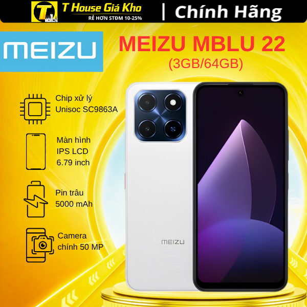 Điện Thoại Meizu Mblu 22 3GB/64GB - Hàng Chính Hãng Nguyên Seal | Shopee Việt Nam