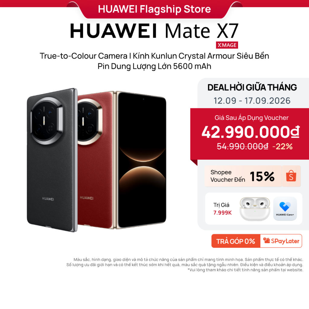 Điện Thoại HUAWEI Mate X7 | True-to-Colour Camera | Kính Kunlun Crystal Armour Siêu Bền | Pin Dung Lượng Lớn 5600 mAh | Shopee Việt Nam