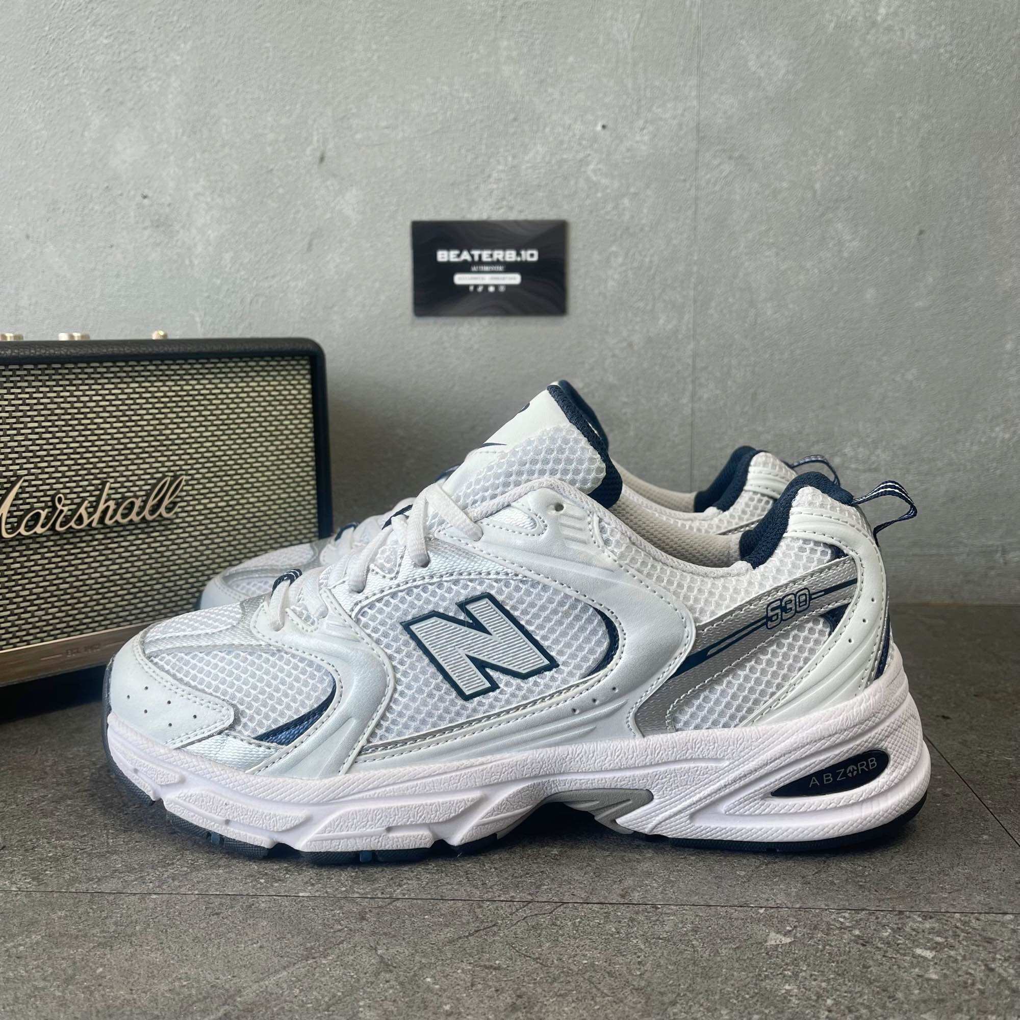 CHÍNH HÃNG - GIÀY NEW BALANCE 530 RUNNING WHITE NAVY - MR530SG hot item 2023