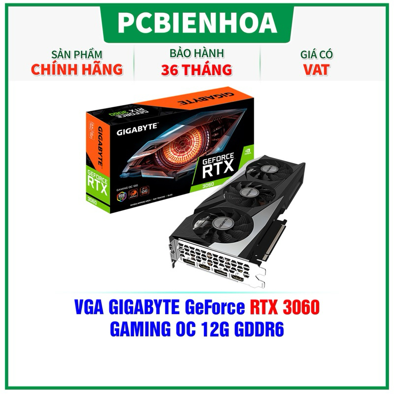 VGA Gigabyte RTX 3060 12G GDDR6 Gaming OC (GV-N3060GAMING OC-12GD) | Shopee Việt Nam