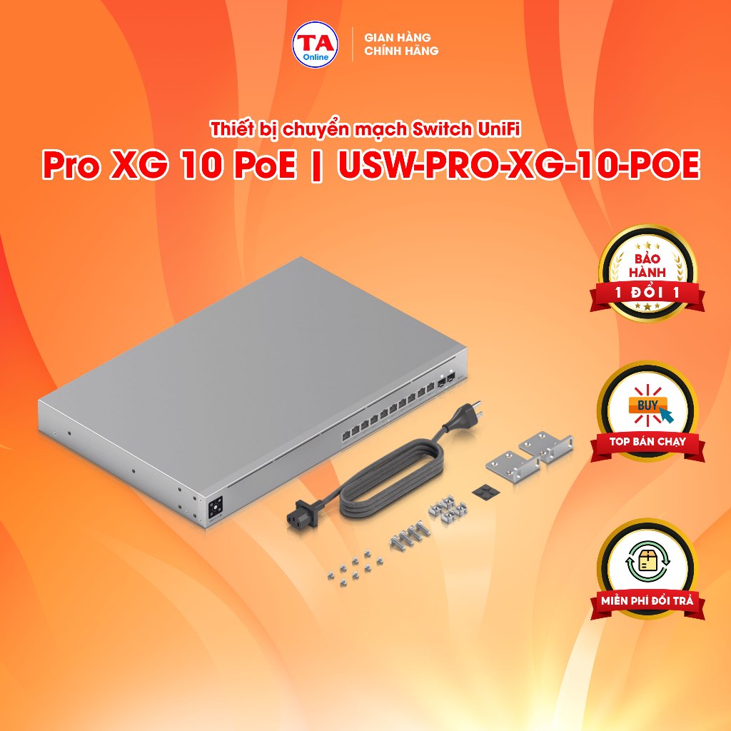 Thiết bị chuyển mạch Switch UniFi Pro XG 10 PoE | USW-PRO-XG-10-POE | Shopee Việt Nam