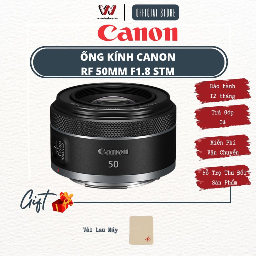ống kính canon RF 50mm F1.8 STM l RF50 F1.8 - Hàng Chính Hãng | Shopee Việt Nam