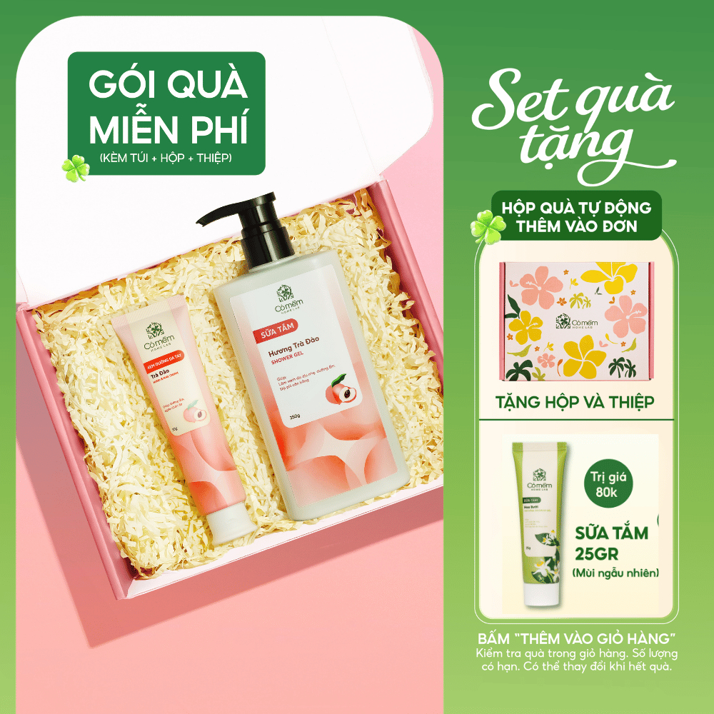 [Set Quà Tặng] Combo Sữa Tắm & Kem Dưỡng Da Tay Cỏ Mềm | Quà tặng ny, vợ, mẹ, cô giáo