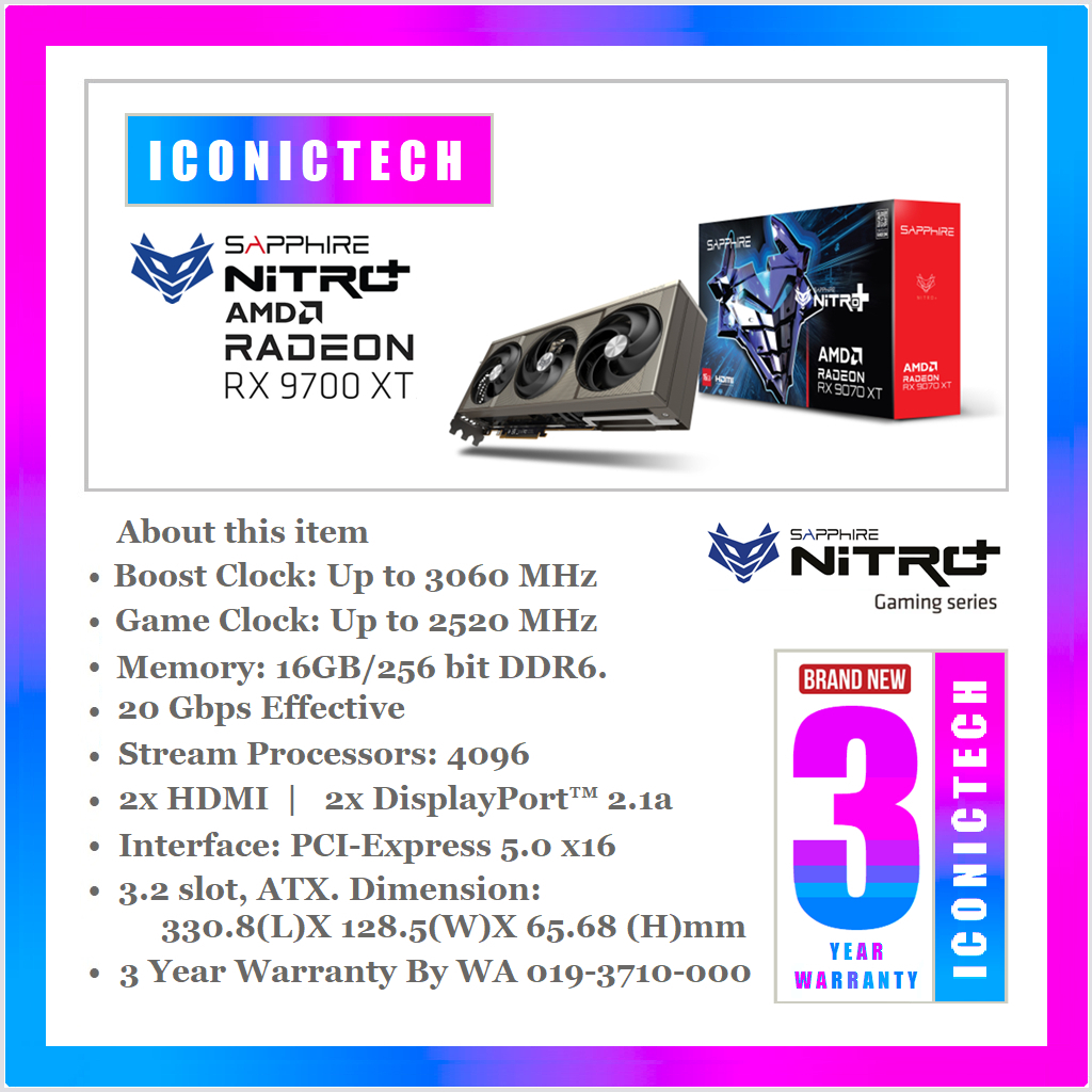 Sapphire NITRO+ AMD Radeon™ RX 7900 XTX Vapor-X 24GB AMD Radeon RX 7900 XTX Gaming GC