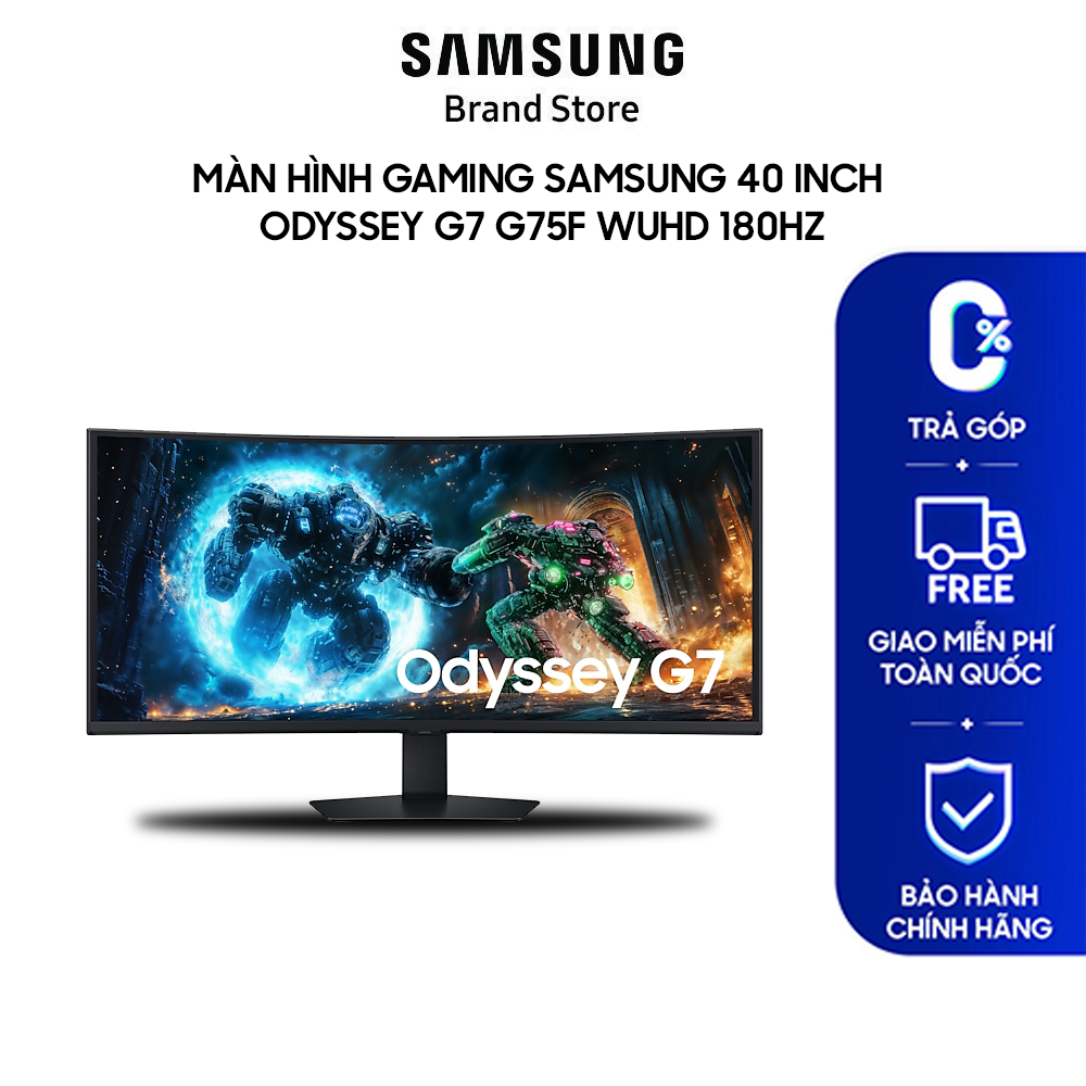 Màn Hình Gaming Samsung 40 inch Odyssey G7 G75F WUHD 180Hz | Shopee Việt Nam