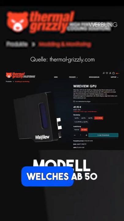 Thermal Grizzly WireView & WireView Pro GPU 1x12VHPWR Advanced Power Meter for Graphics Cards | OLED Display | Temperature Sensors | Power Consumption Measurement and Monitoring Tool | Lazada Malaysia