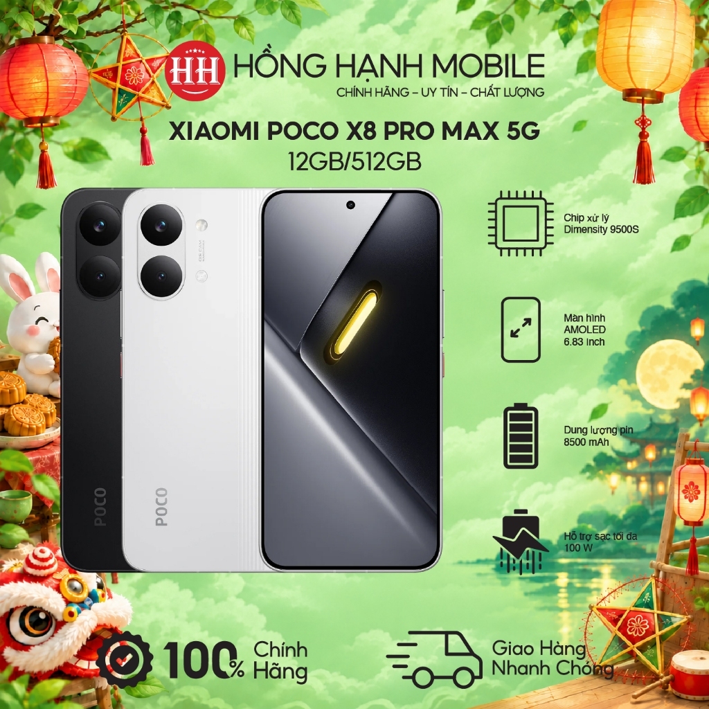 Điện Thoại Xiaomi POCO X8 Pro Max 5G 12GB/512GB - Hàng Chính Hãng | Shopee Việt Nam