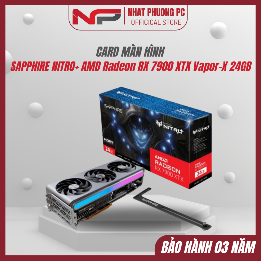 Card Màn Hình SAPPHIRE NITRO+ AMD Radeon RX 7900 XTX Vapor-X 24GB | Shopee Việt Nam