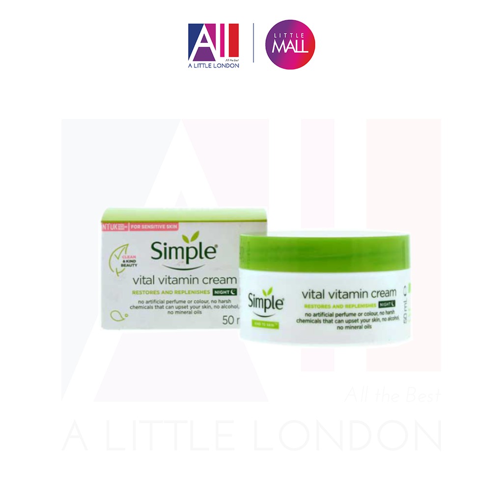 Kem dưỡng đêm Simple Vital Vitamin Night Cream (Bill Anh) | Shopee Việt Nam
