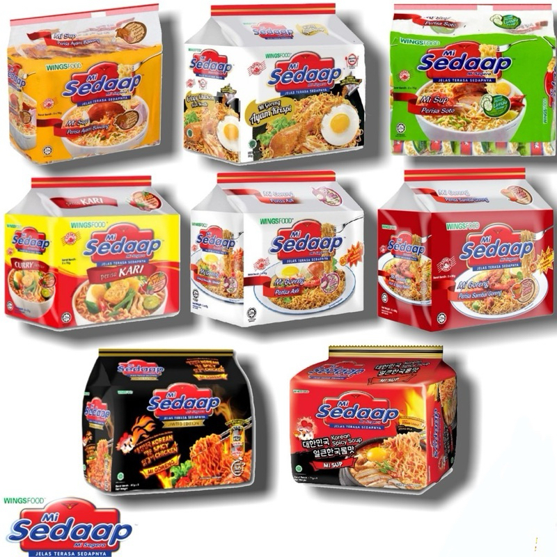 Mi Sedaap / Mee Sedaap Goreng Original / Spicy Korea / Asli Instant Noodles 原味干捞面 5 x 90g / 15 x 90g Mi Mee Sedap Maggi | Shopee Malaysia