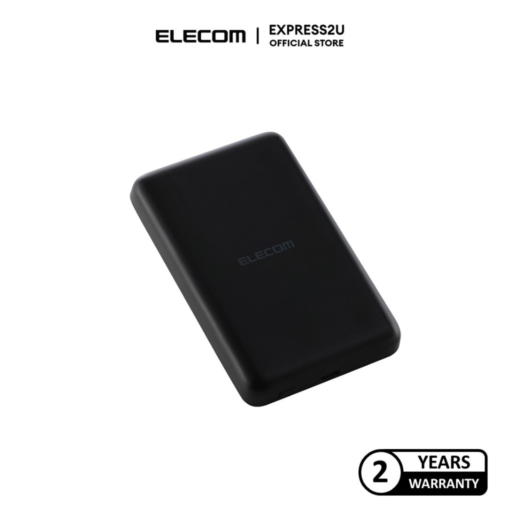 ELECOM (DE-B04 | DE-B05) 5000MAH/10000MAH QI2 15W USBC IN/OUT, CCC CERTIFICATION MAGNETIC POWERBANK | Shopee Malaysia