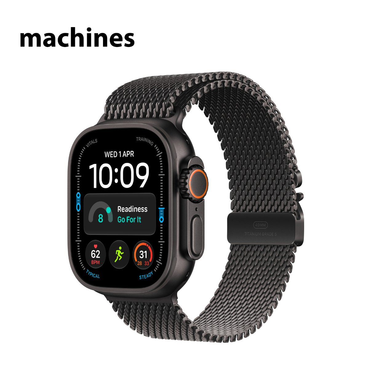 [Pre-Order] Apple Watch Ultra 4 GPS + Cellular 49mm Titanium Case with Titanium Milanese Loop (ETA: 3 weeks onwards)