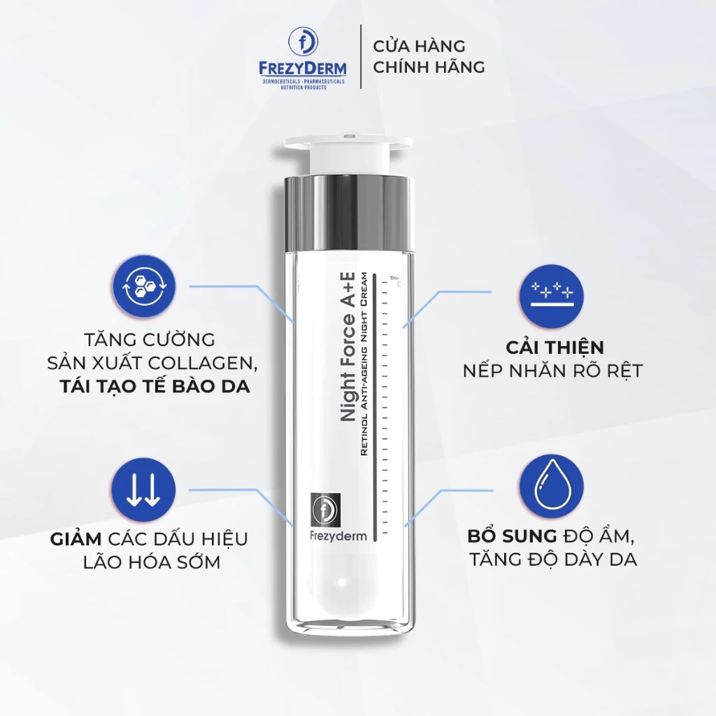 (CTY) Kem Dưỡng Frezyderm Night Force A+E 50ml Ngăn Ngừa Lão Hóa Da Mặt & Cổ Ban Đêm | Shopee Việt Nam